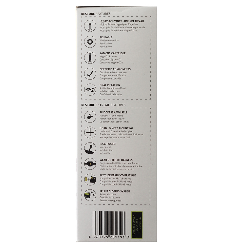 Restube Extreme Inflatable Waistbelt PFD / Lifebuoy 75N