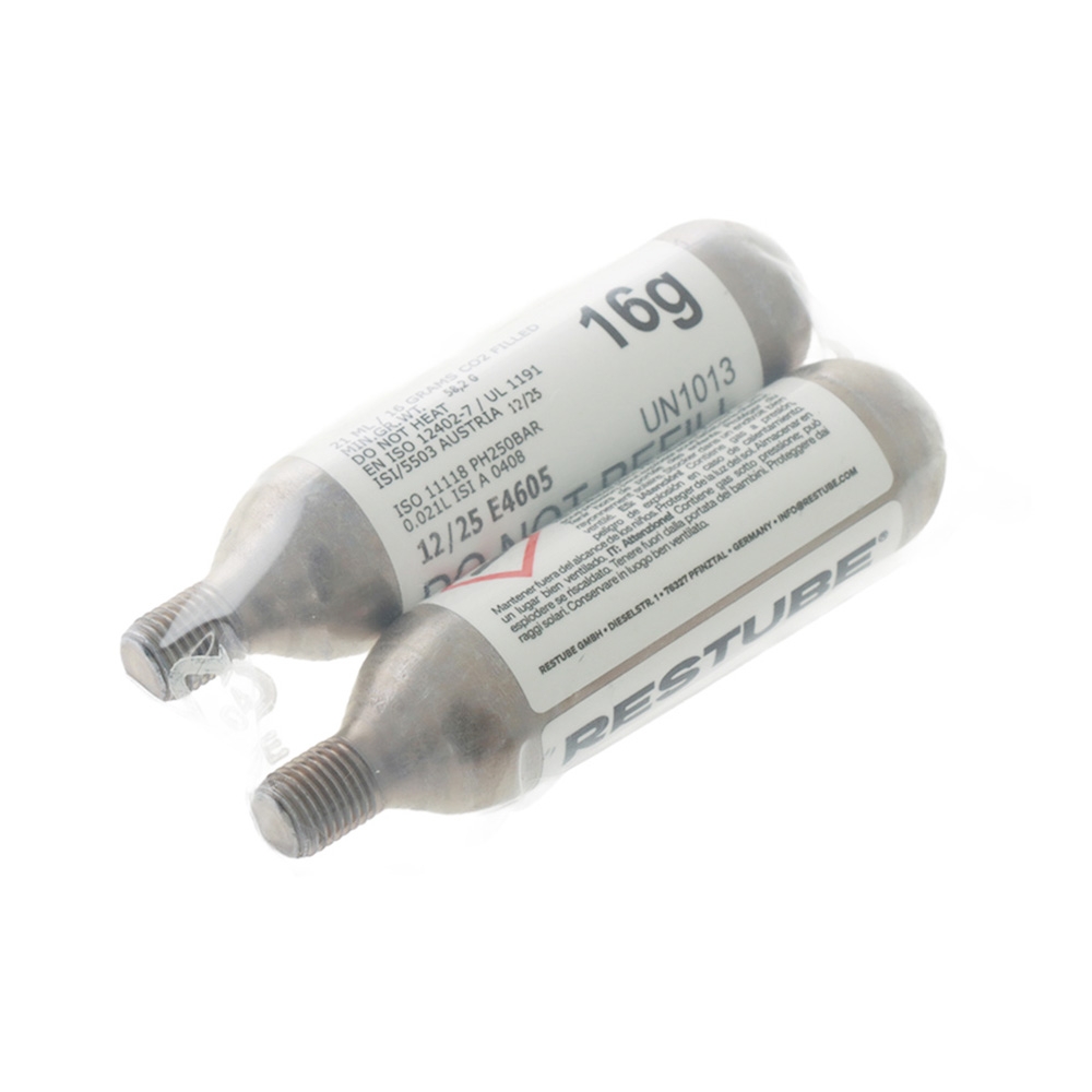 Restube CO2 Replacement Cartridge 16g 2-Pack