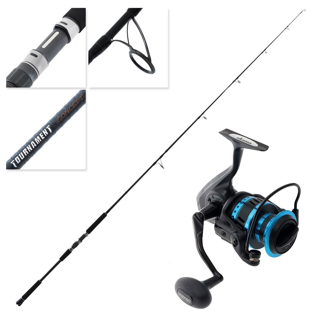 Okuma Azores XP 6000 Tournament Concept Travel Topwater Combo 8ft 6in 8-12kg 4pc