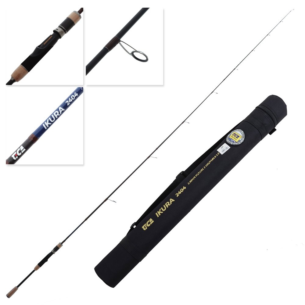TiCA Ikura 804 Spinning Rod with Tube 7ft 11in 2-10g 4pc
