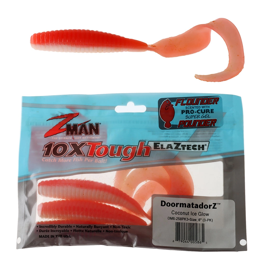 Z-Man DoormatadorZ Soft Bait 15.2cm Coconut Ice Qty 3 Z-Man DoormatadorZ Soft Bait 15.2cm Coconut Ice Qty 3