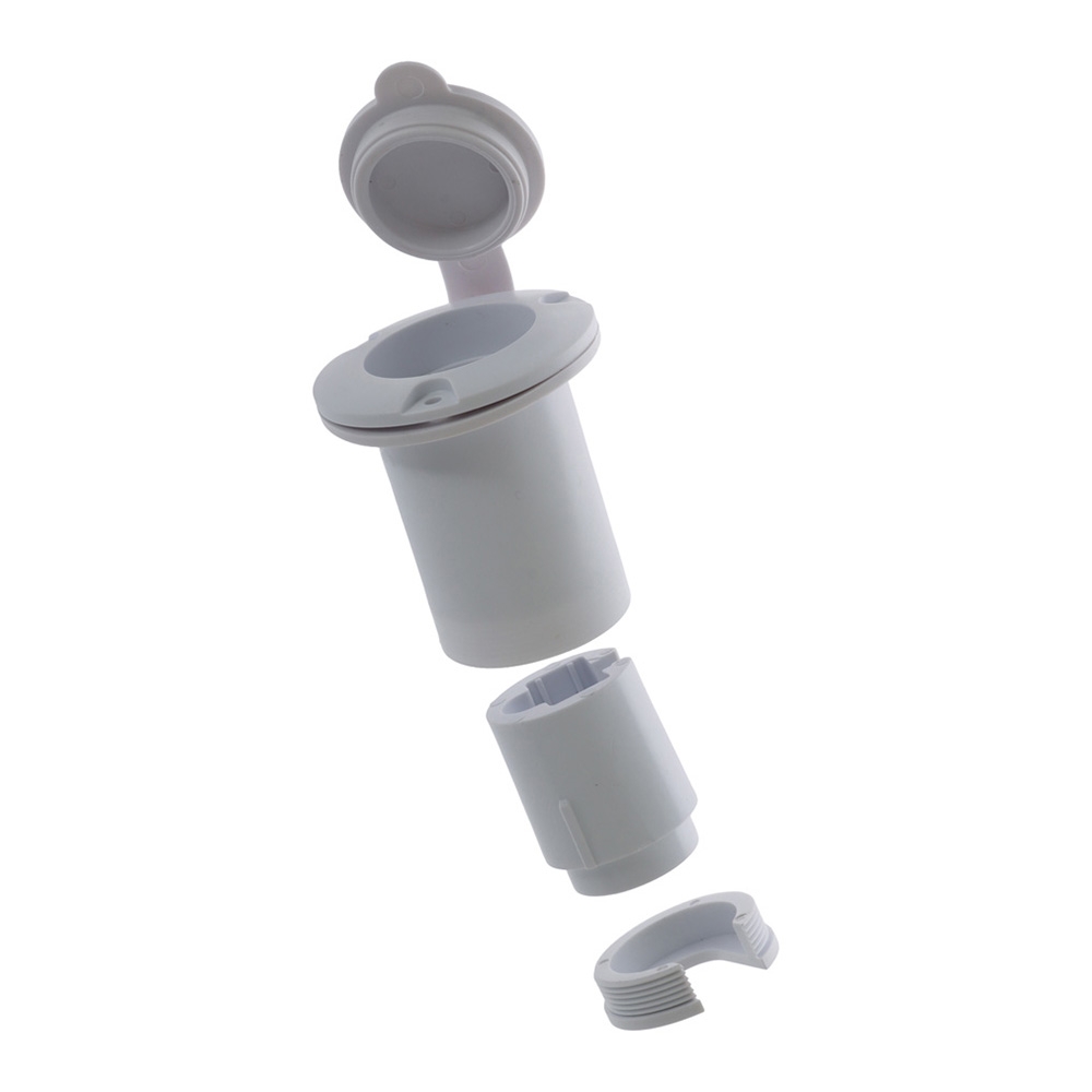 Pro Mariner 51310 Universal AC Plug Holder White