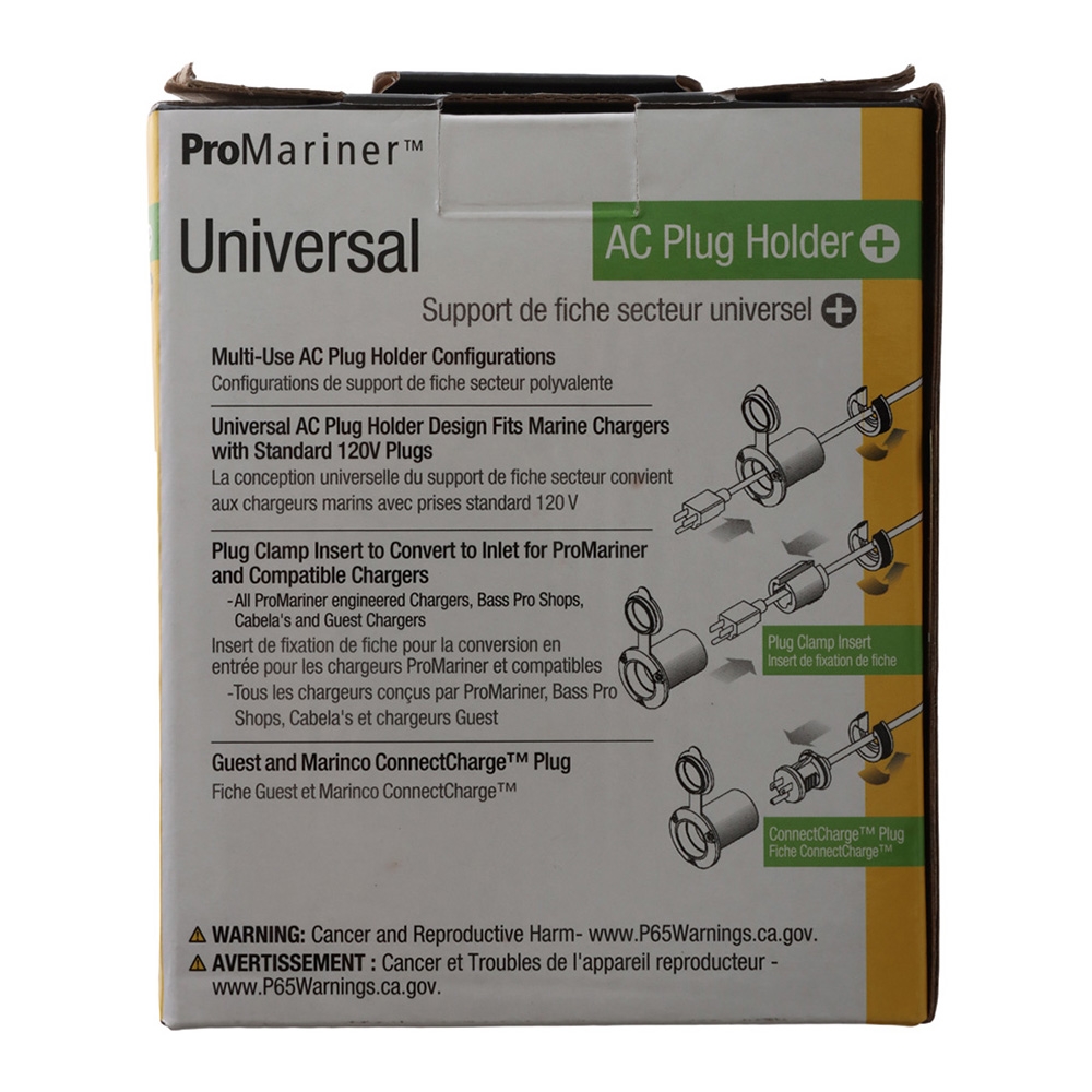 Pro Mariner 51310 Universal AC Plug Holder White