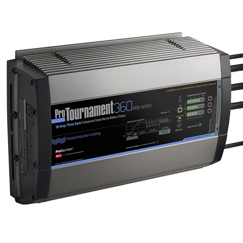 ProMariner ProTourn Elite 36 Triple Battery Charger 110V US Plug