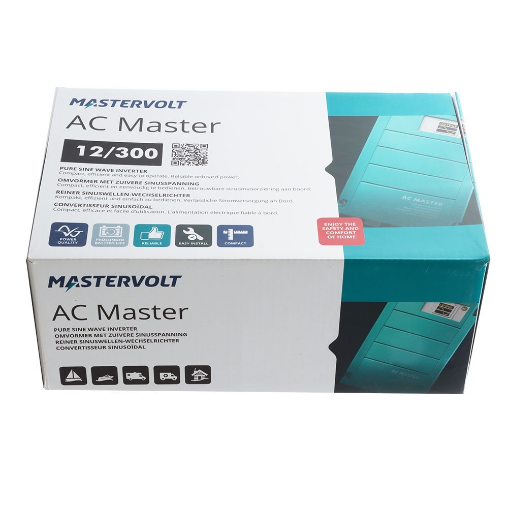 Mastervolt AC Master Pure Sine Wave Marine Inverter 300W 12VDC to 230VAC