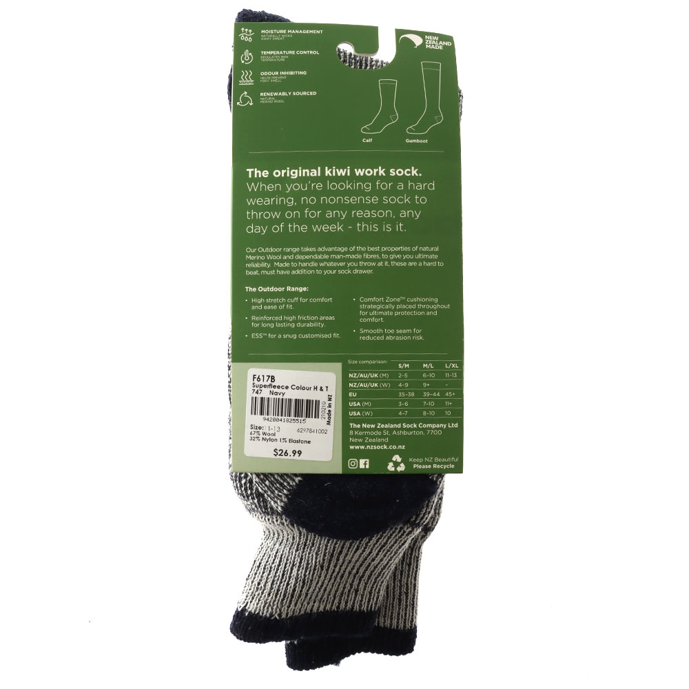 NZ Sock Co. Superfleece Colour Out Socks