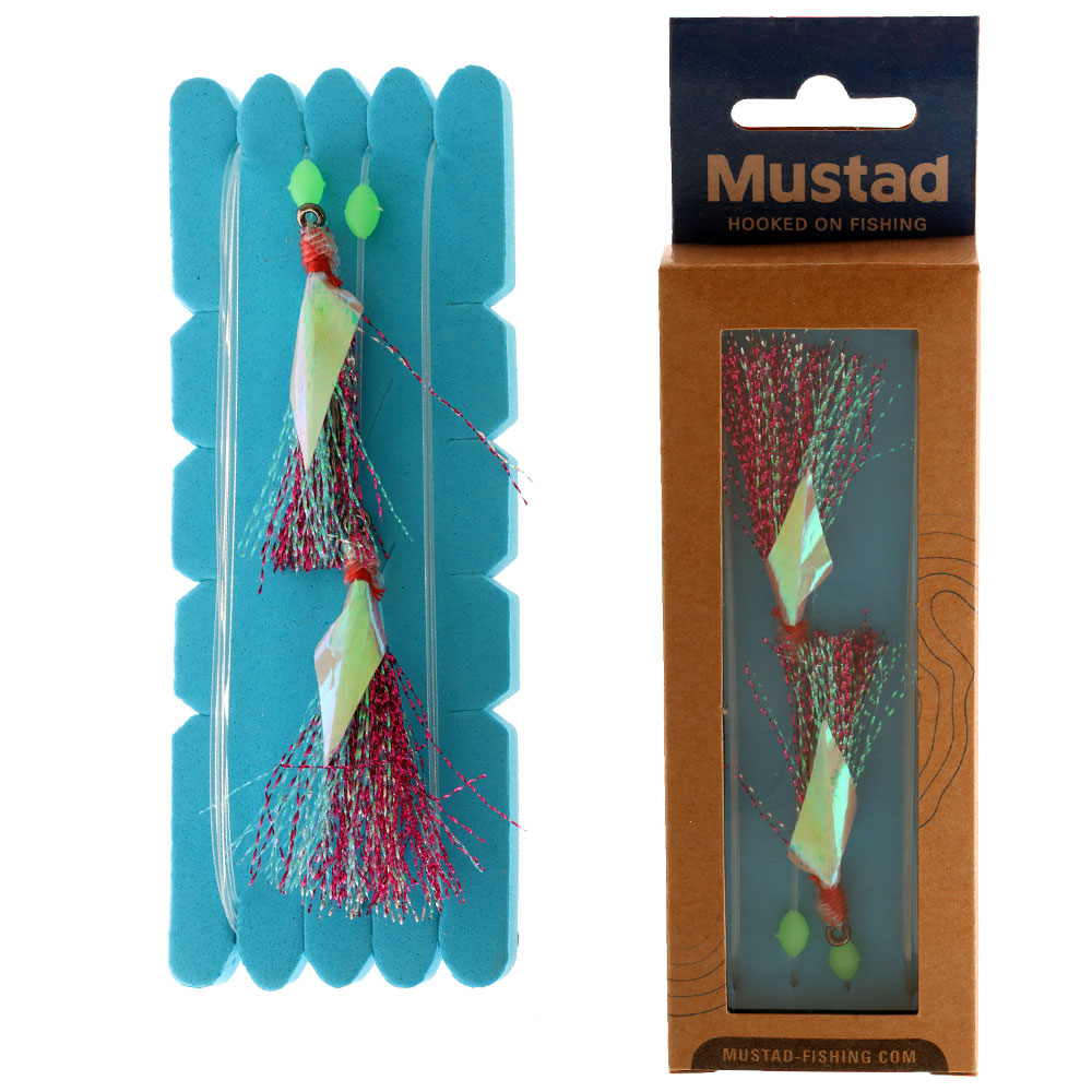 Mustad UltraPoint Penetrator Flasher Rig Green Pink 7/0