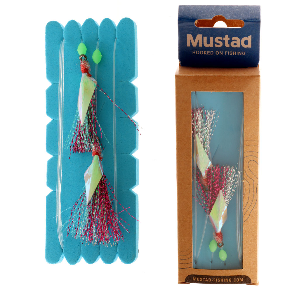 Mustad UltraPoint Penetrator Flasher Rig Green Pink 6/0