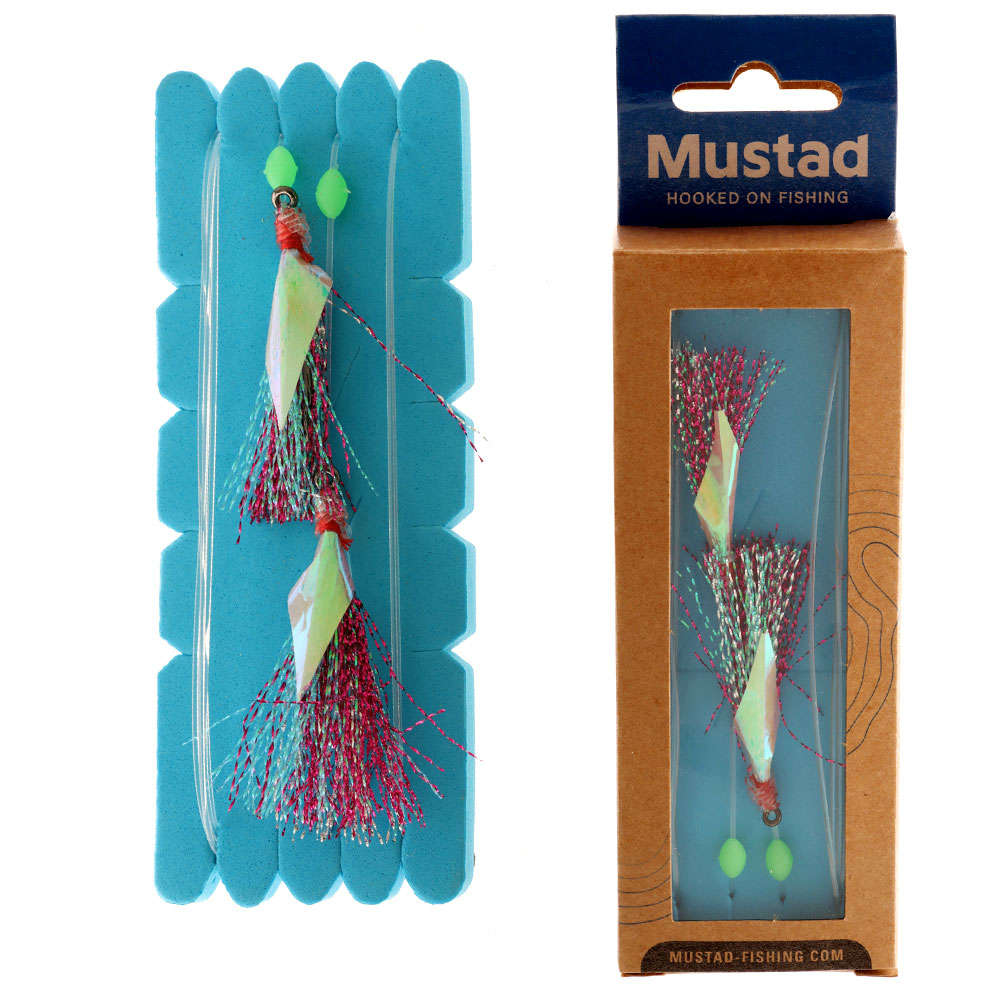 Mustad UltraPoint Penetrator Flasher Rig Green Pink 4/0