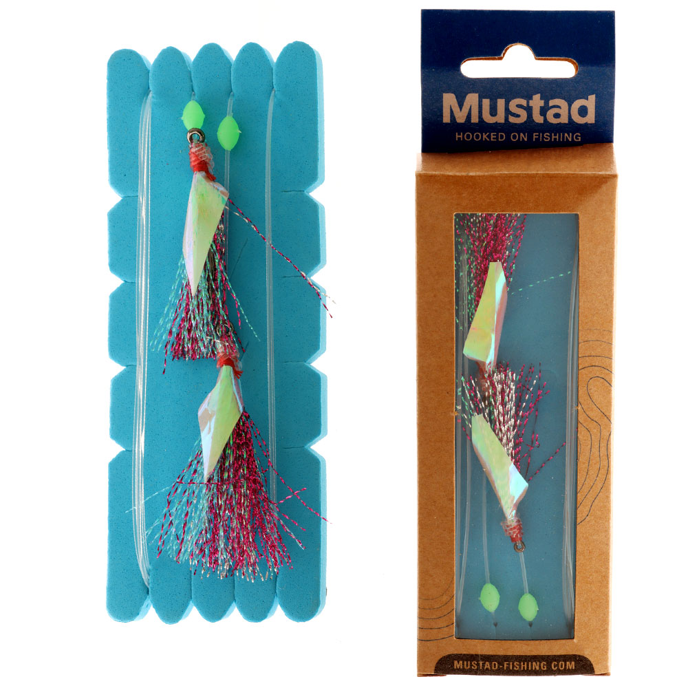 Mustad UltraPoint Penetrator Flasher Rig Green Pink 2/0