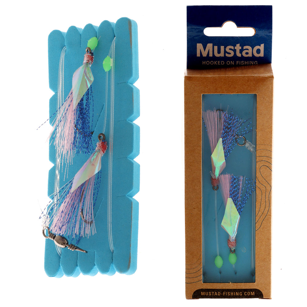 Mustad UltraPoint Penetrator Flasher Rig Pink Blue 4/0