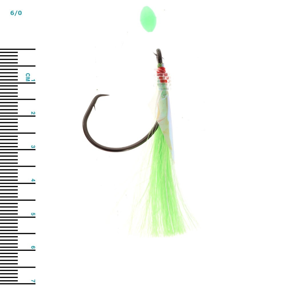 Mustad UltraPoint Demon Circle Hook Flasher Rig Green Pink