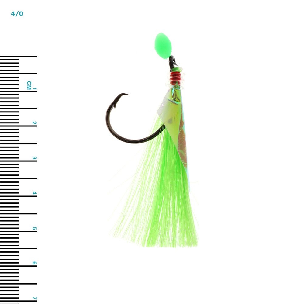 Mustad UltraPoint Demon Circle Hook Flasher Rig Green Pink