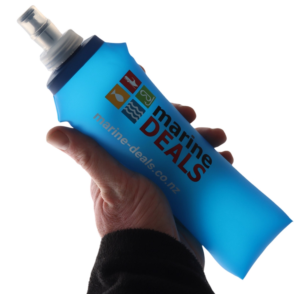 Marine Deals Soft Collapsible Water Bottle 500ml Blue