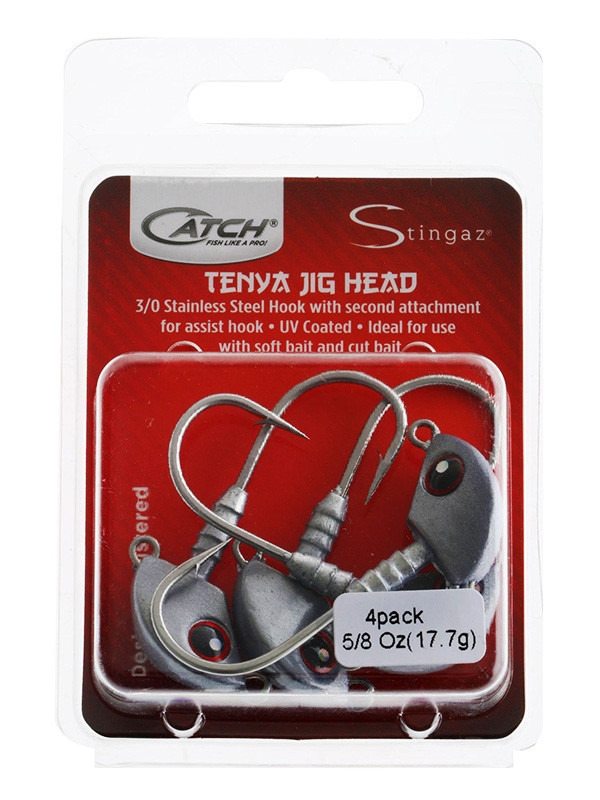 Catch Stingaz Tenya Jig Heads 3/0 5/8oz Qty 4