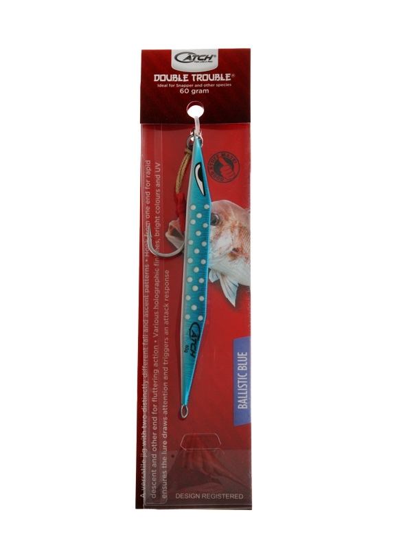 Catch Double Trouble Jig 60g Ballistic Blue