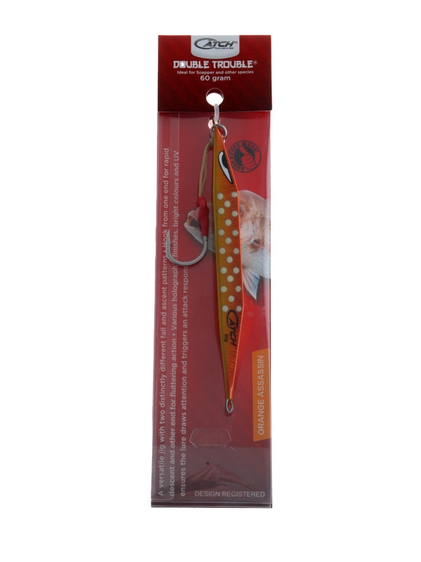 Catch Double Trouble Jig 60g Orange Assassin