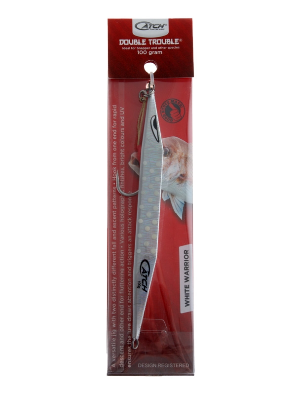 Catch Double Trouble Jig 100g White Warrior