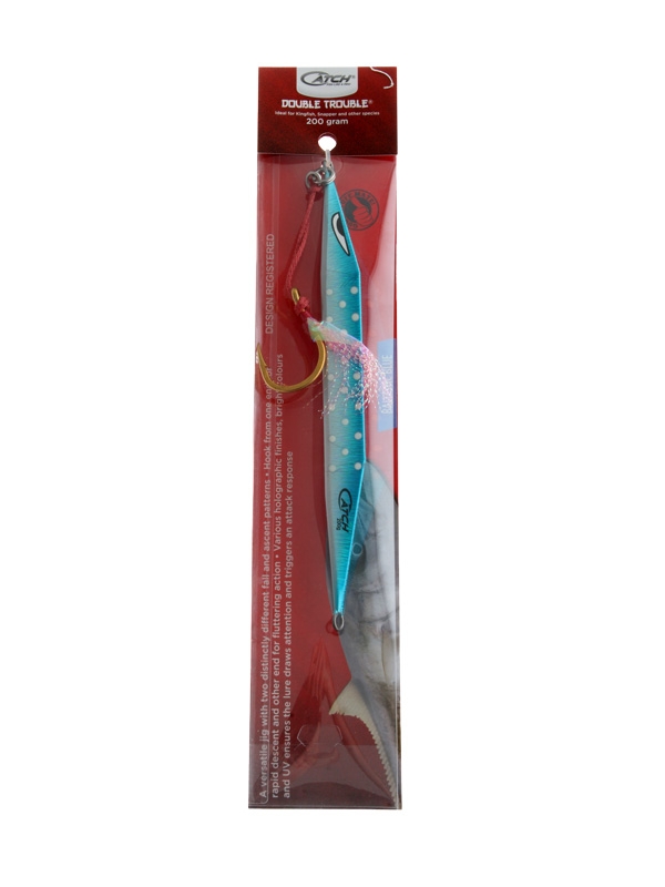 Catch Double Trouble Jig 200g Ballistic Blue