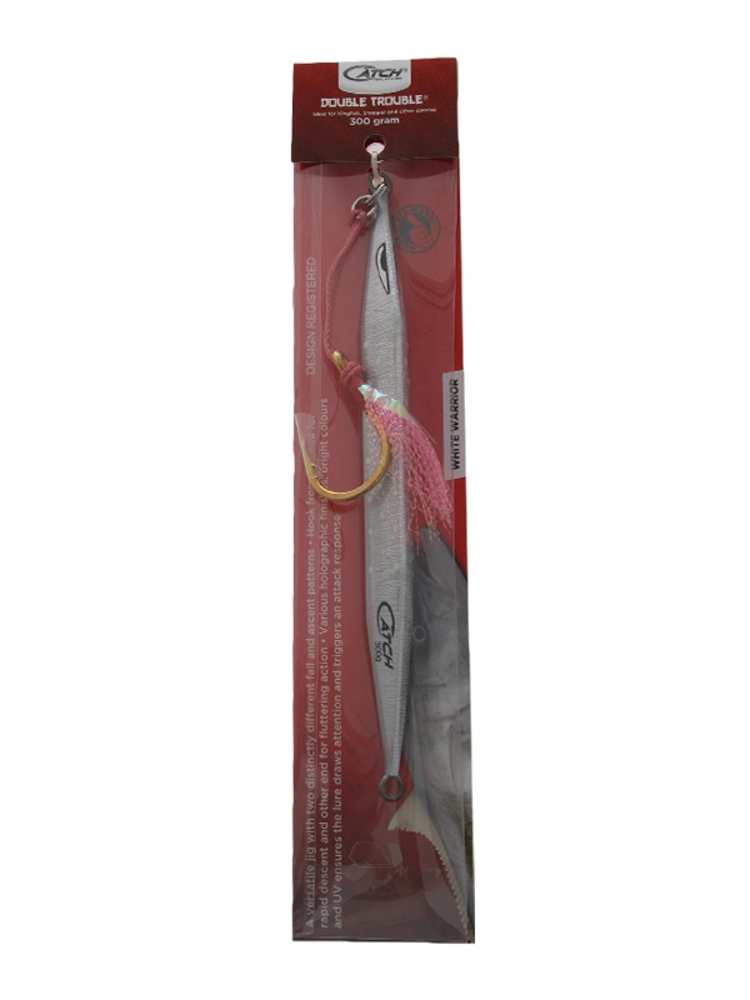 Catch Double Trouble Jig 300g White Warrior Catch Double Trouble Jig 300g White Warrior