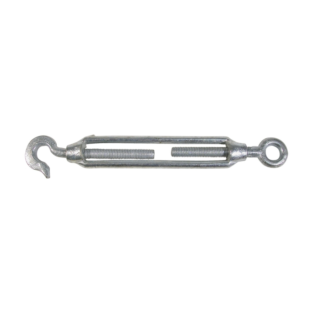 BLA Open Body Turnbuckle Galvanised Hook/Eye M12