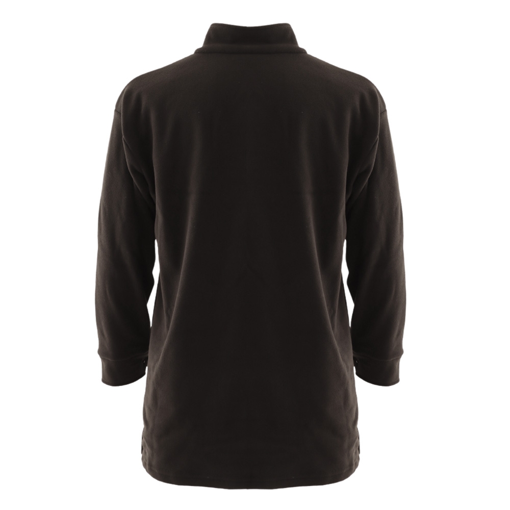 Ridgeline Premium Workmans Zip Mens Fleece Bushshirt Black 3XL
