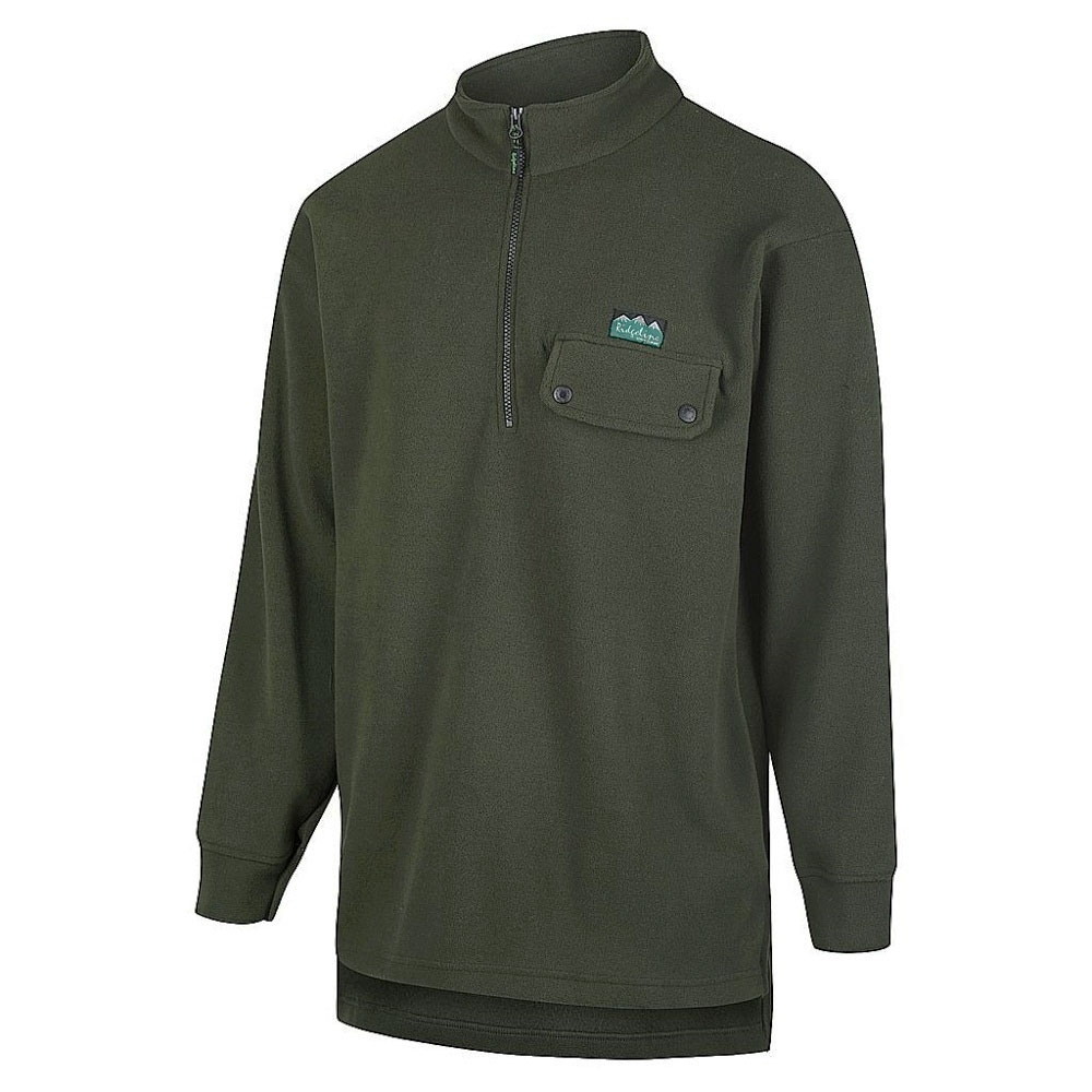 Ridgeline Premium Workmans Zip Mens Fleece Bushshirt Olive L