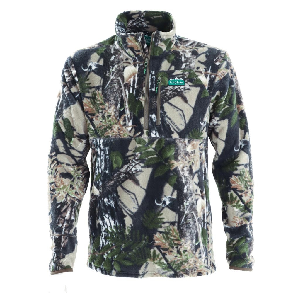 Ridgeline Alps Mens 4-Piece Fleece Clothing Pack Buffalo Camo XL