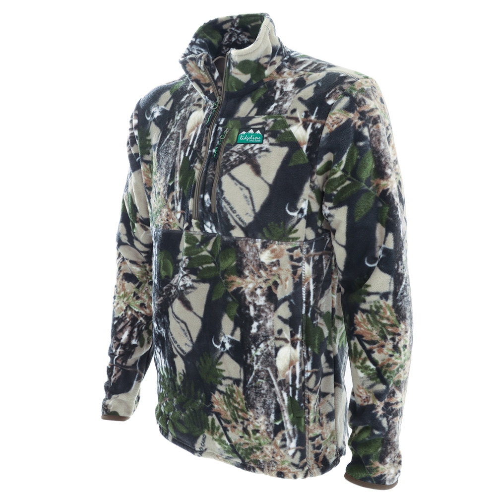 Ridgeline Alps Mens 4-Piece Fleece Clothing Pack Buffalo Camo XS - rough packaging