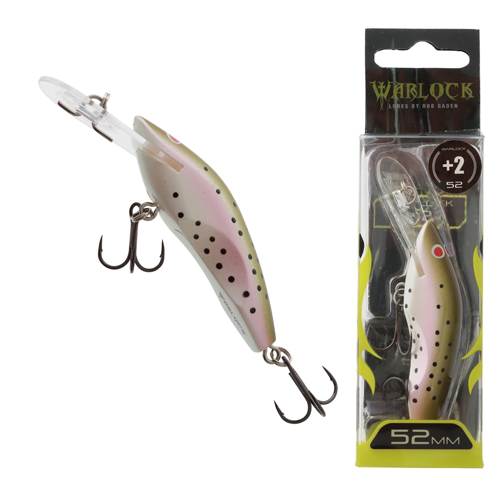 Gillies Warlock 52 Trolling Minnow Lure 52mm Rainbow Trout
