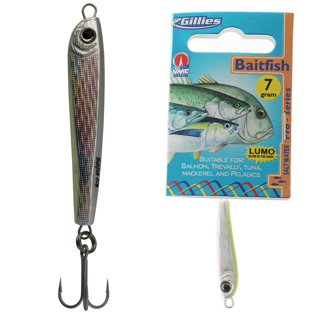 Gillies Baitfish Saltwater Pro Metal Lure 40mm 7g Silver