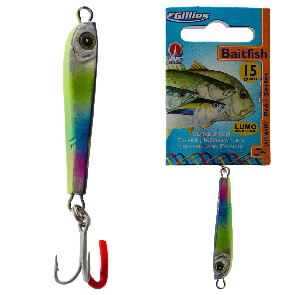 Gillies Baitfish Saltwater Pro Metal Lure 15g Oil Slick