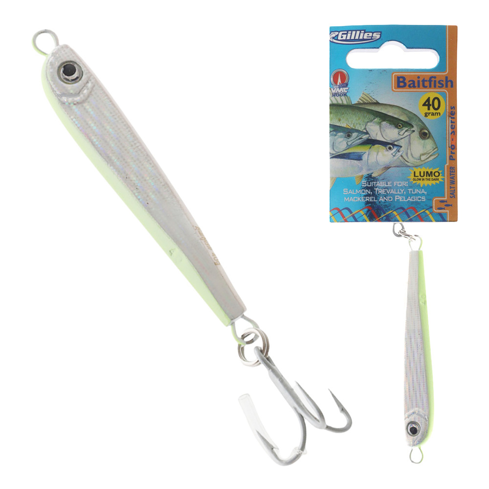 Gillies Baitfish Saltwater Pro Metal Lure 40g Silver