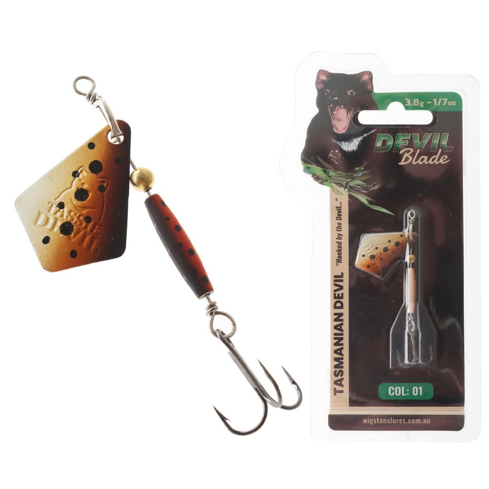 Tasmanian Devil Blade Spinner Lure 3.8g 01 Brown Trout