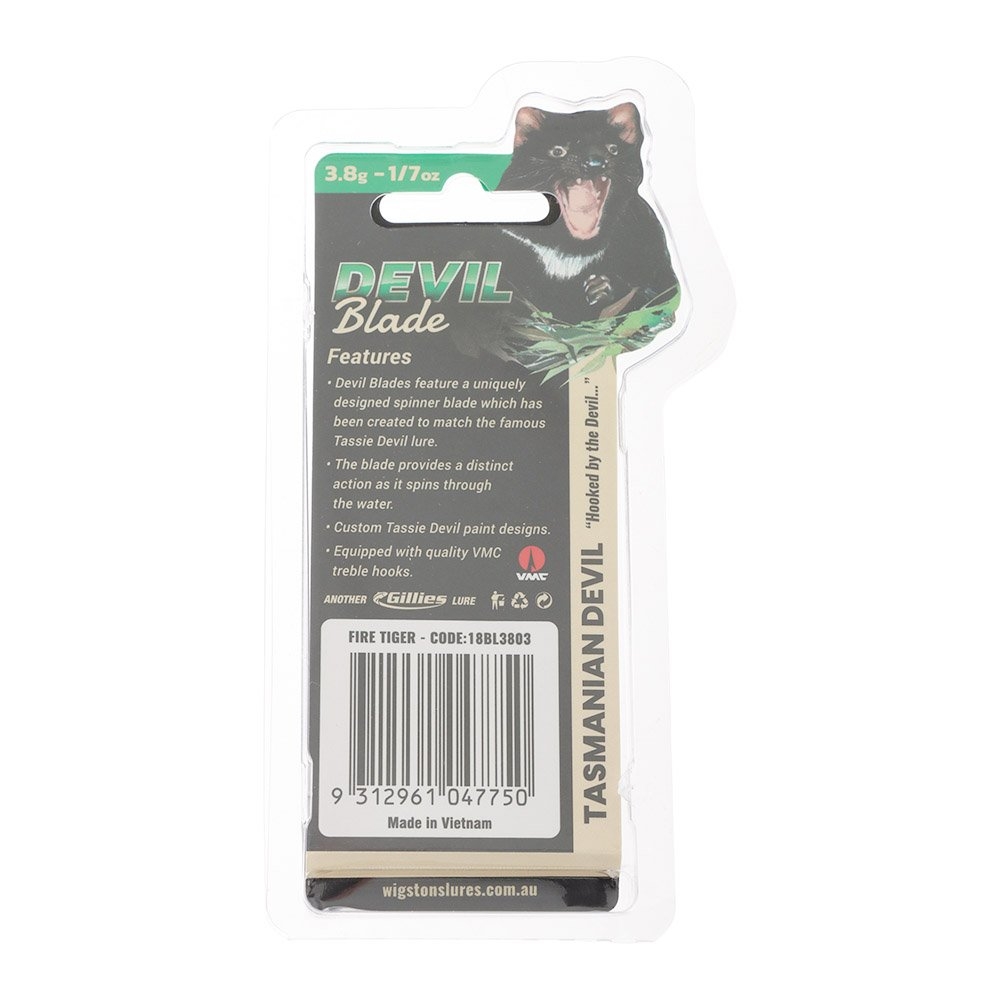 Tasmanian Devil Blade Spinner Lure 3.8g