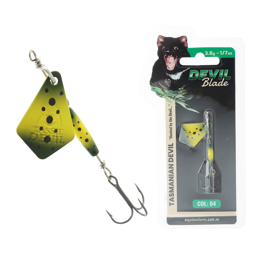 Tasmanian Devil Blade Spinner Lure 3.8g 04 Frog