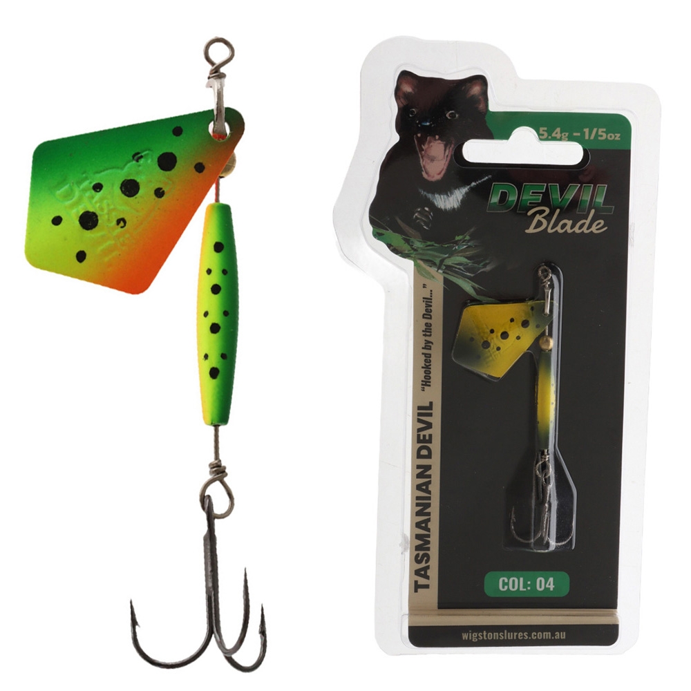 Tasmanian Devil Blade Spinner Lure 5.4g Fire Tiger
