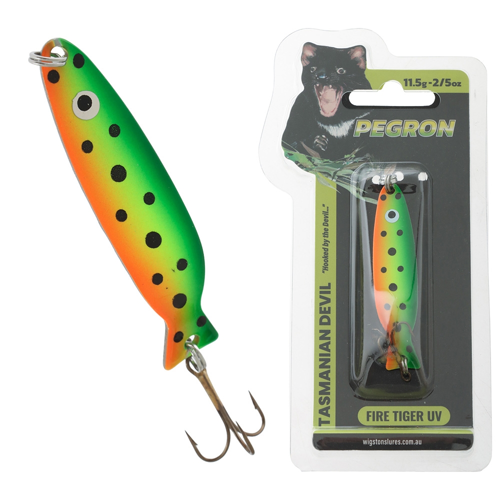 Tasmanian Devil Pegron Spoon Lure 10.6g 03 Frog