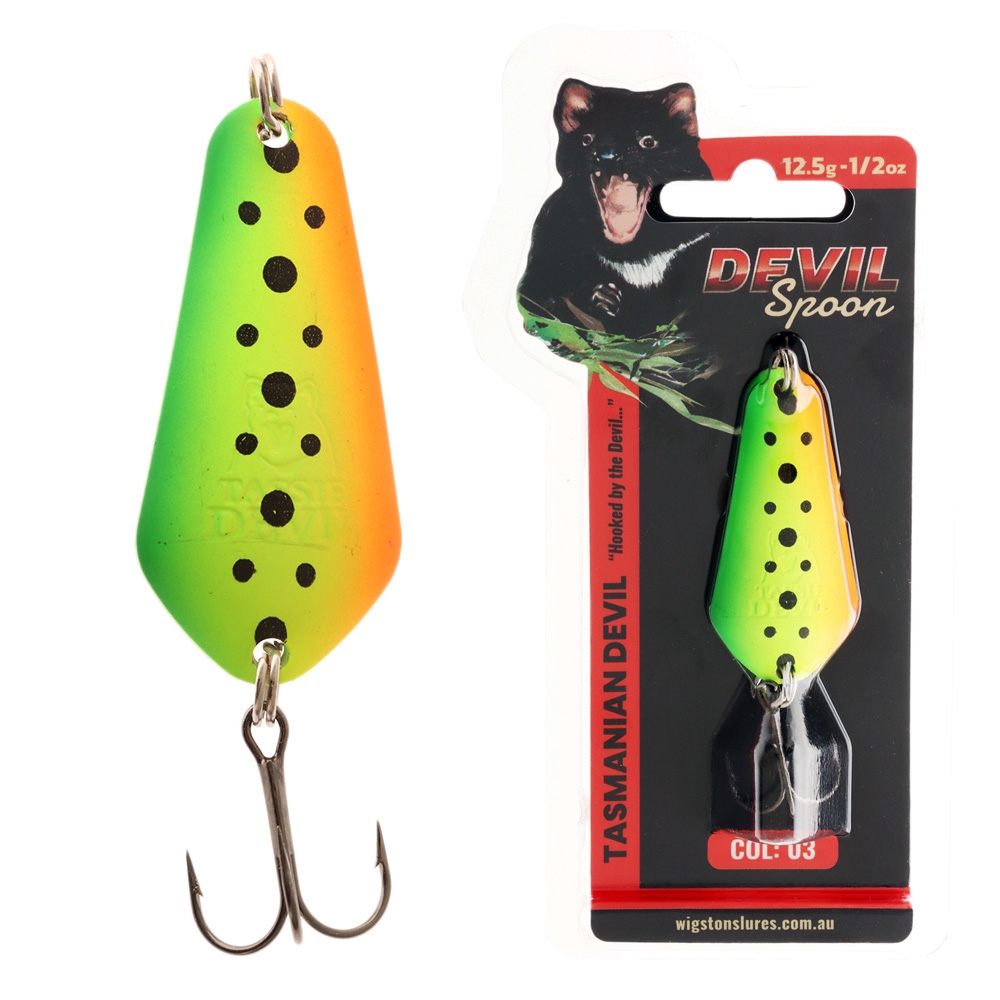 Tasmanian Devil Devil Spoon 03 12.5g Fire Tiger