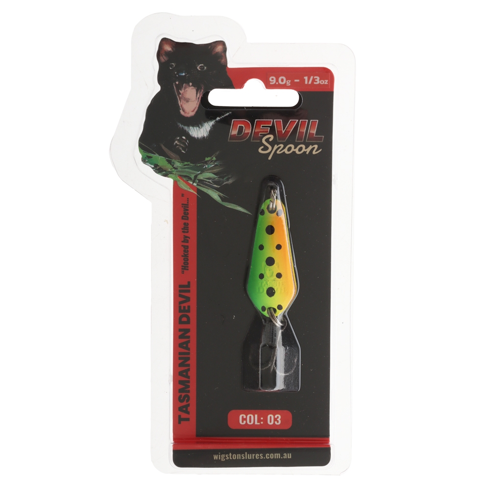 Tasmanian Devil Devil Spoon Lure 9g 03 Fire Tiger