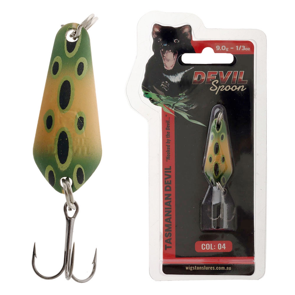 Tasmanian Devil Devil Spoon Lure 04 9.0g Frog