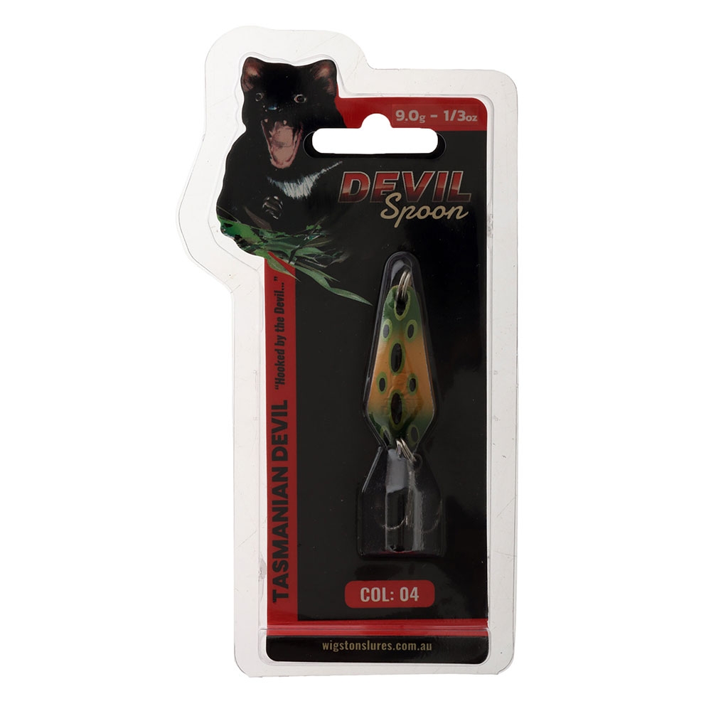 Tasmanian Devil Devil Spoon Lure 9g 04 Frog