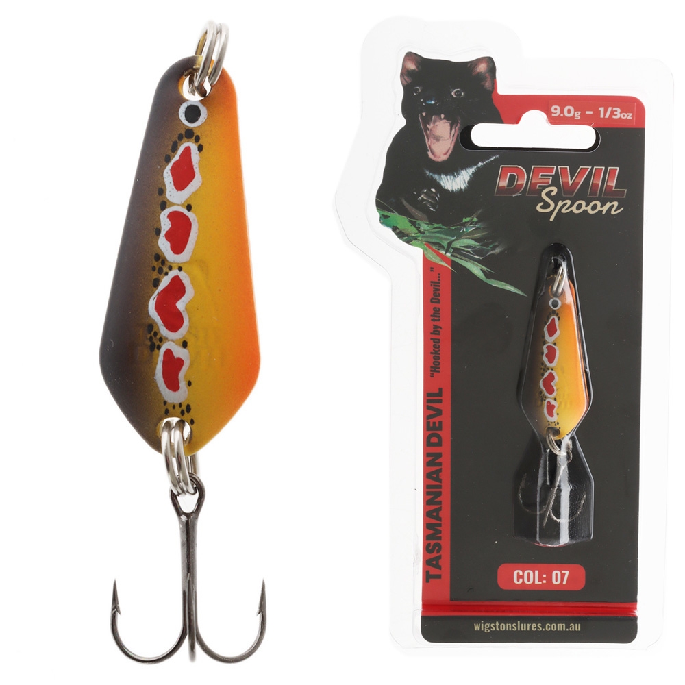 Tasmanian Devil Devil Spoon Lure 07 9.0g Spotted Dog