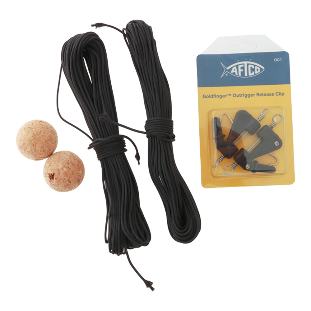 AFTCO Outrigger Rig Kit with Goldfinger OC1 Release Clips