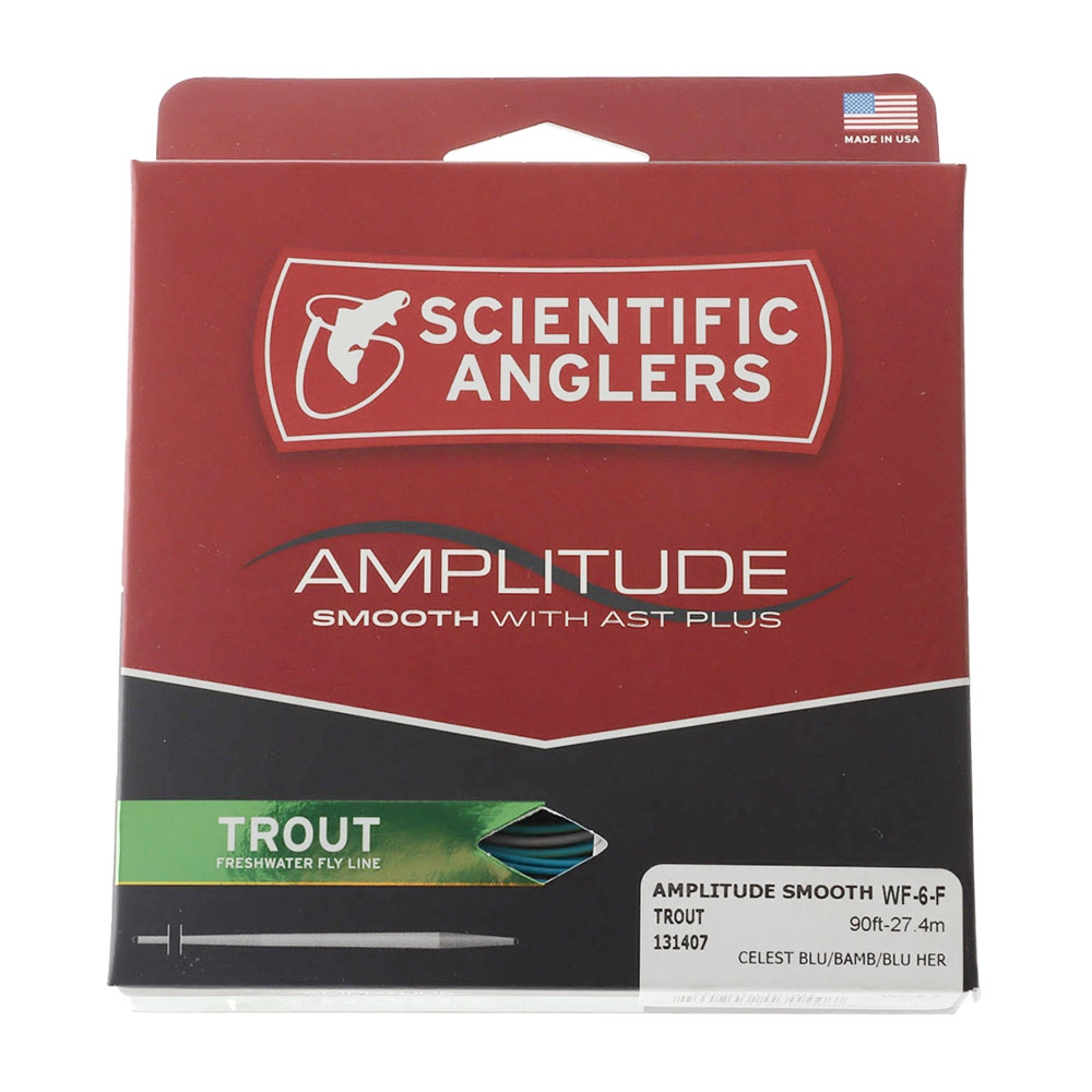 Scientific Anglers Amplitude Smooth Floating Fly Line Trout WF6F 27.5m