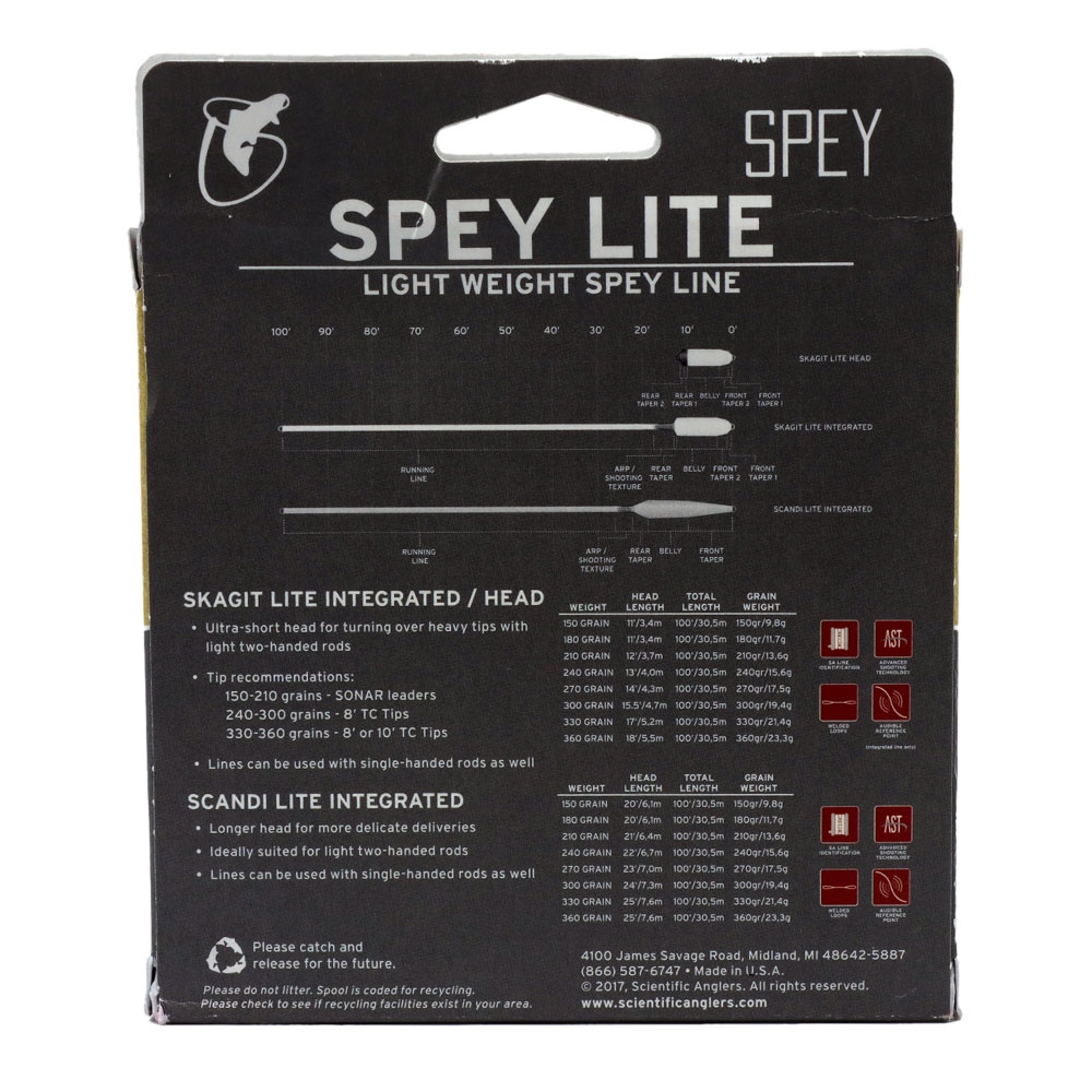 Scientific Anglers Spey Lite Skagit Floating Fly Line 390g F