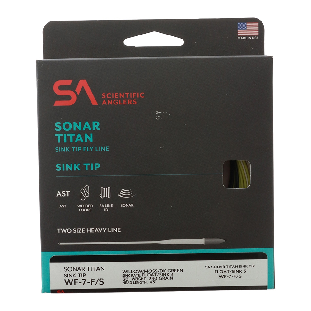 Scientific Anglers Sonar Titan Sink Tip Type 3 Fly Line WF7F/S