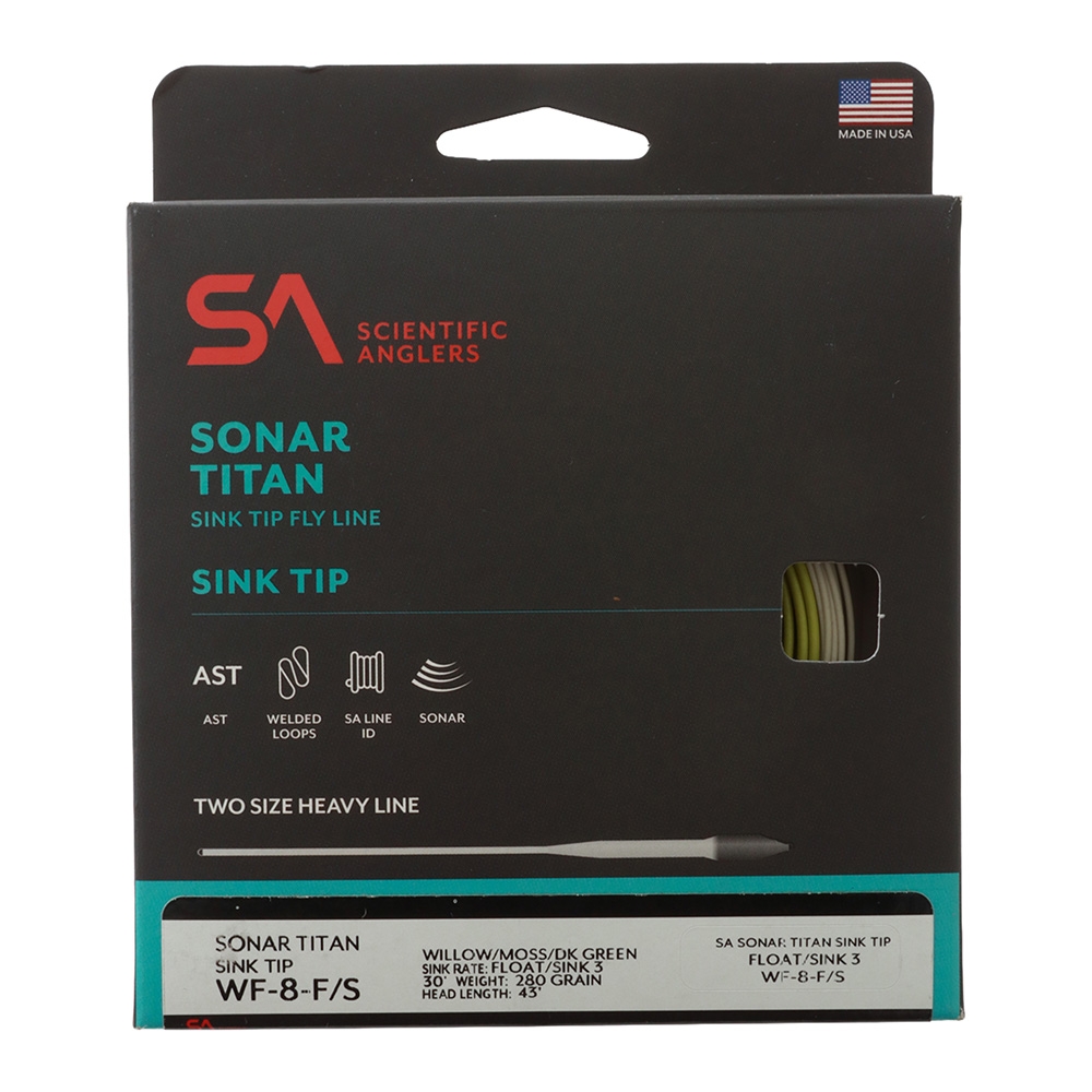 Scientific Anglers Sonar Titan Sink Tip Type 3 Fly Line WF8F/S