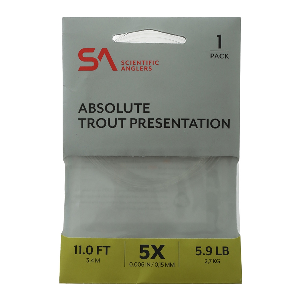 Scientific Anglers Absolute Trout Presentation Tapered Leader 11ft 5.9lb