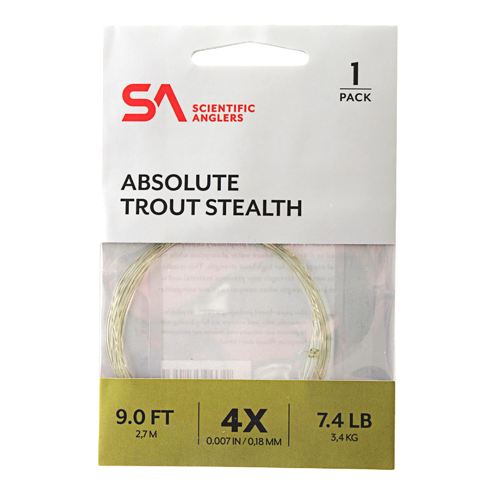 Scientific Anglers Absolute Trout Tapered Leader Stealth 9ft 7.4lb